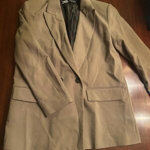 Zara Army Green Blazer